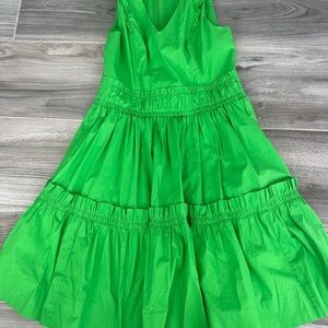 Vibrant Green Kids Dress
